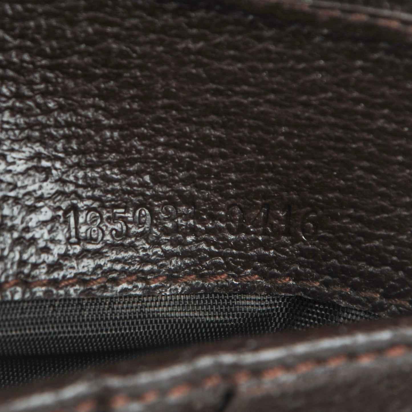 Monogram Ladies Web French Flap Wallet Dark Brown
