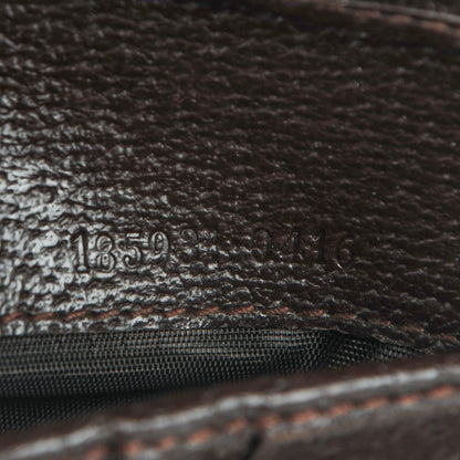 Gucci Monogram Ladies Web French Flap Wallet Dark Brown 7 of 7
