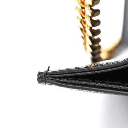 Saint Laurent Grain De Poudre Small Classic Monogram Kate Satchel Black 12 of 12