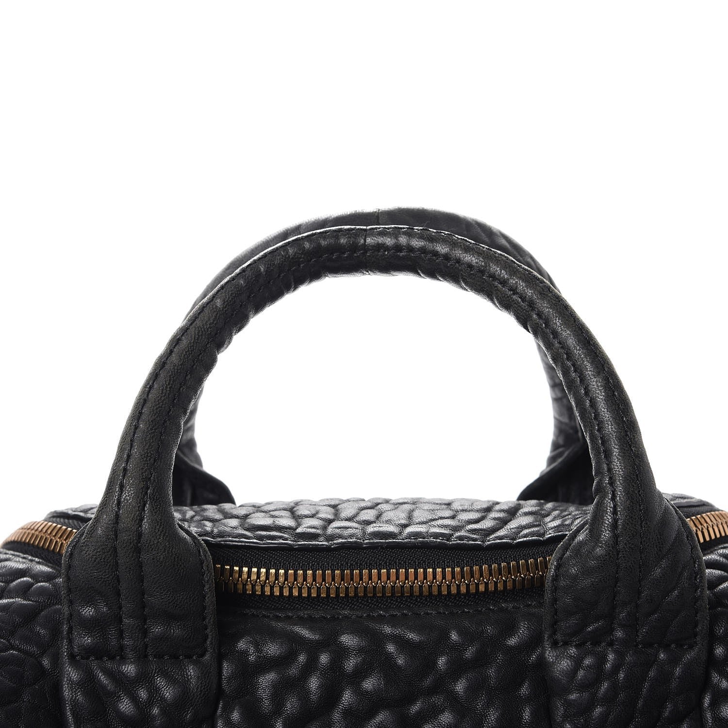Alexander Wang Pebbled Lambskin Rockie Black Gold Hardware 8 of 11