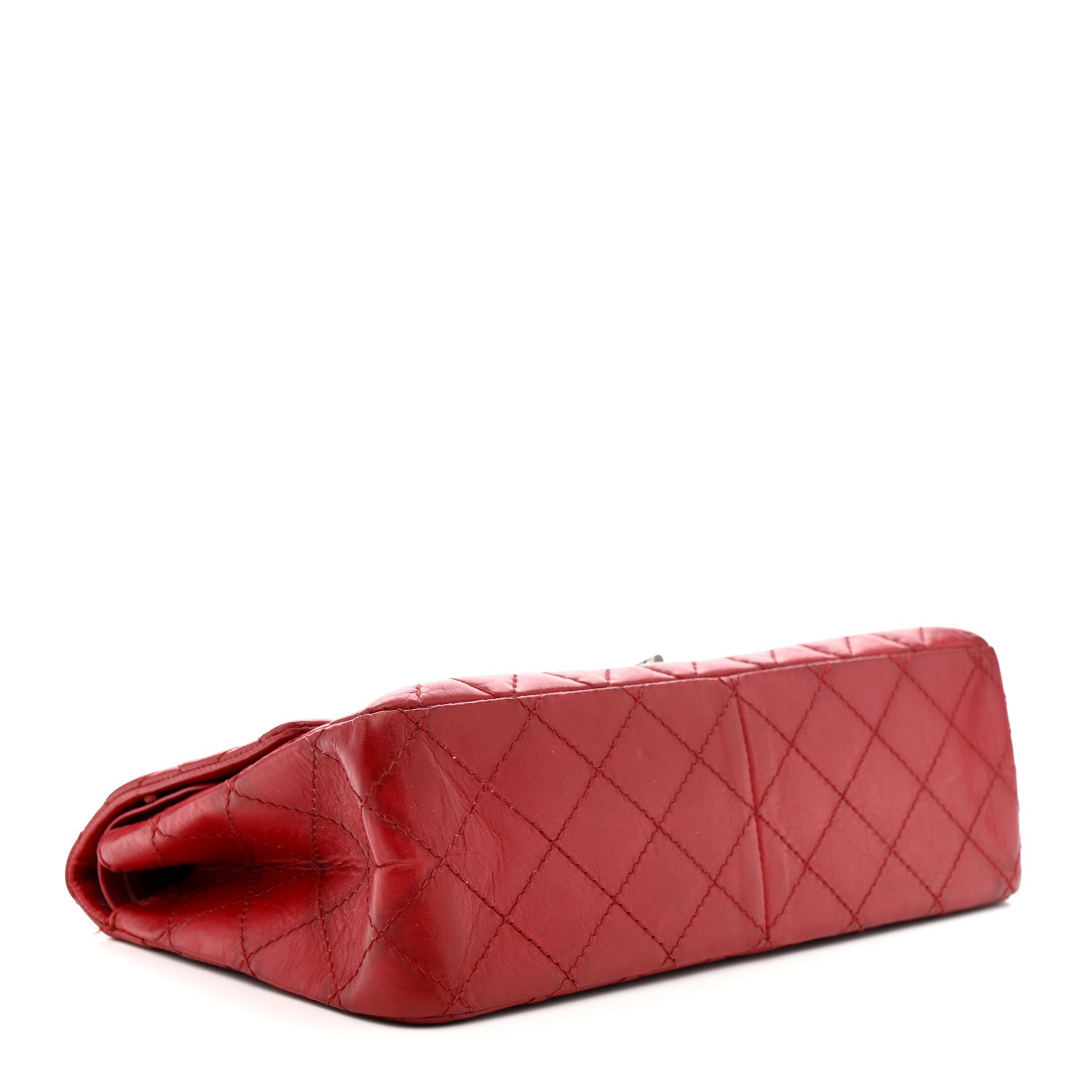 Chanel Aged Calfskin Quilted 2.55 Reissue 226 Flap Red 4 of 14