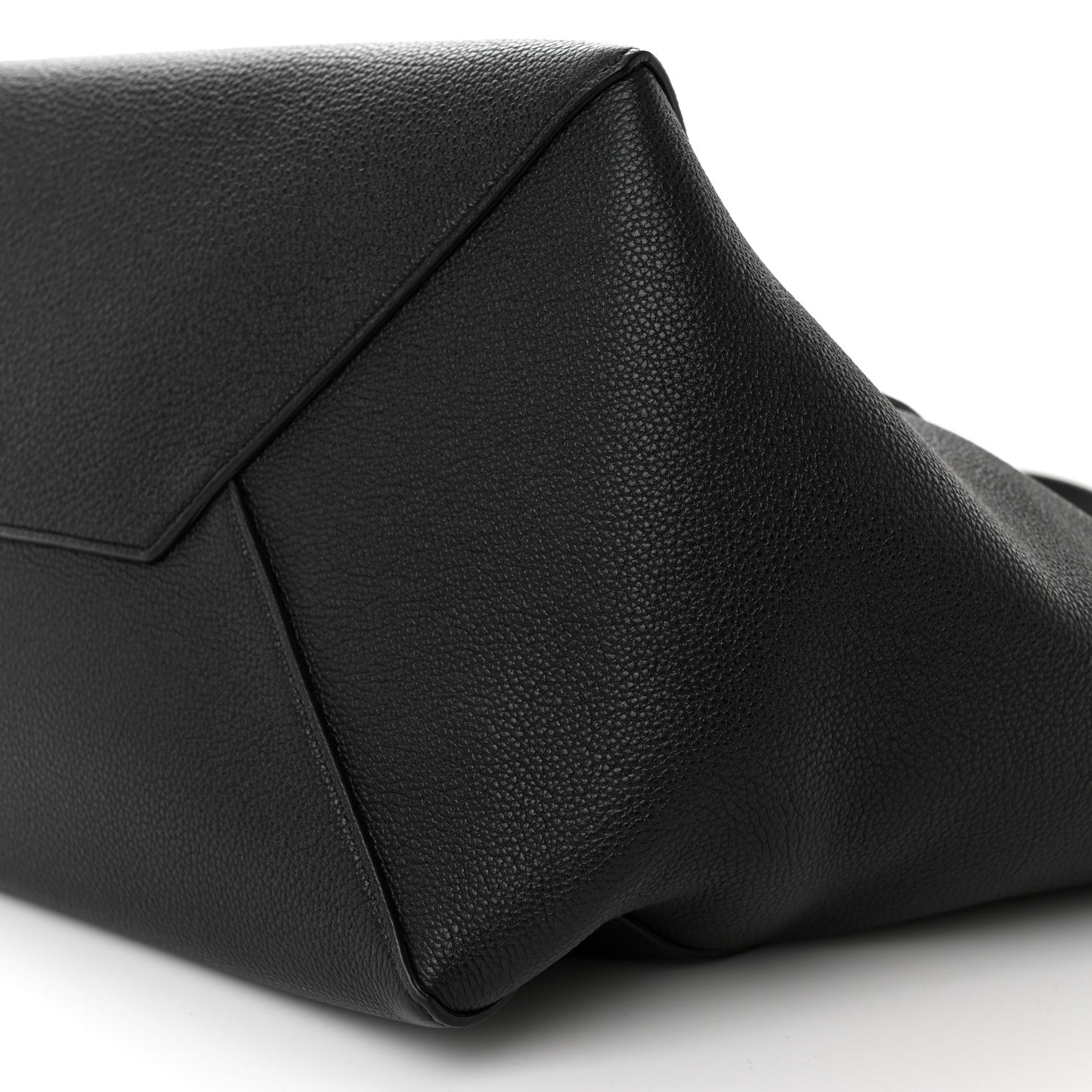 Celine Soft Grained Calfskin Medium Belt Cabas Phantom Black 10 of 10