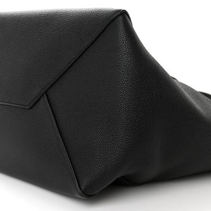 Celine Soft Grained Calfskin Medium Belt Cabas Phantom Black 10 of 10