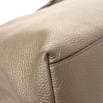 Gucci Metallic Pebbled Calfskin Medium Soho Chain Shoulder Bag Golden Beige 12 of 13