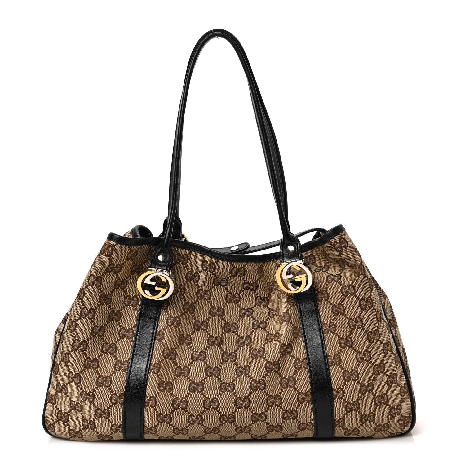 Gucci Monogram Medium Twins Tote Dark Brown 1 of 9