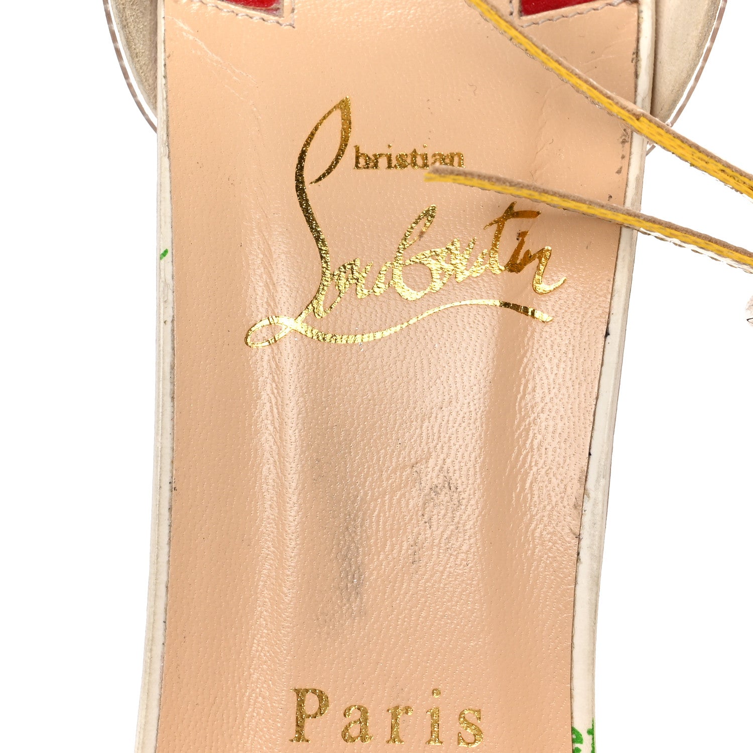 Christian Louboutin PVC Patent Ruban Calfskin Metricathy 150 Pumps 39 Transparent Yellow 7 of 8