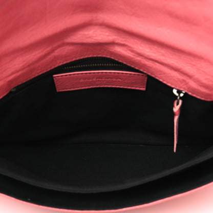 Balenciaga Agneau Classic Hardware Envelope Strap Clutch Rose Jaipur 6 of 17
