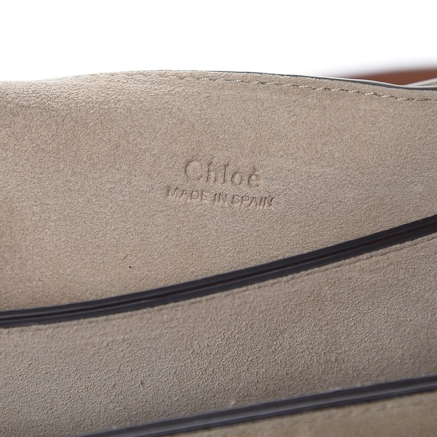 Suede Calfskin Small Faye Shoulder Bag Tobacco