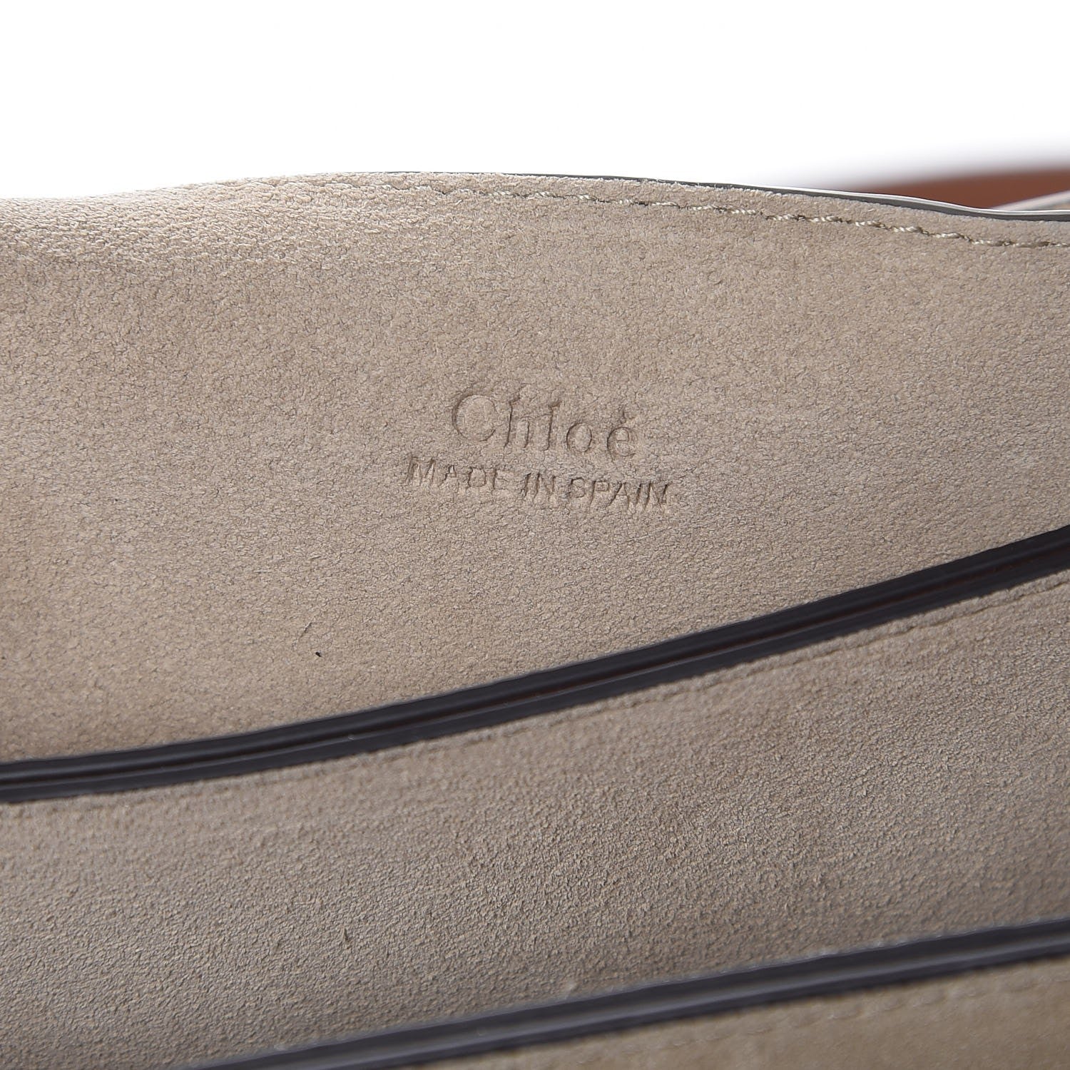 Chloe Suede Calfskin Small Faye Shoulder Bag Tobacco 7 of 7