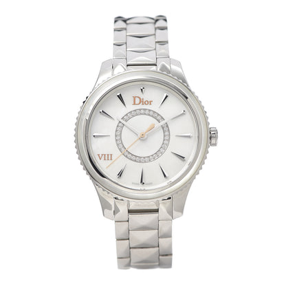 Christian Dior Stainless Steel Diamond Mother of Pearl 32mm Dior VIII Montaigne Quartz Watch 1 of 7
