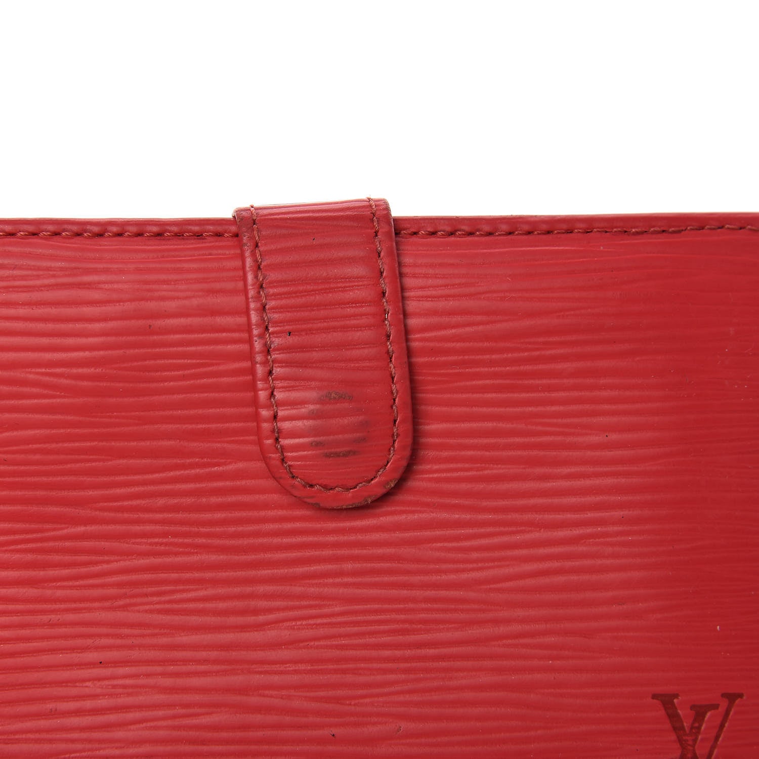 Louis Vuitton Epi French Purse Wallet Castillan Red 9 of 12