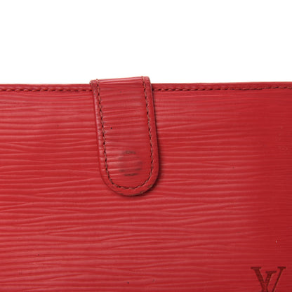 Louis Vuitton Epi French Purse Wallet Castillan Red 9 of 12