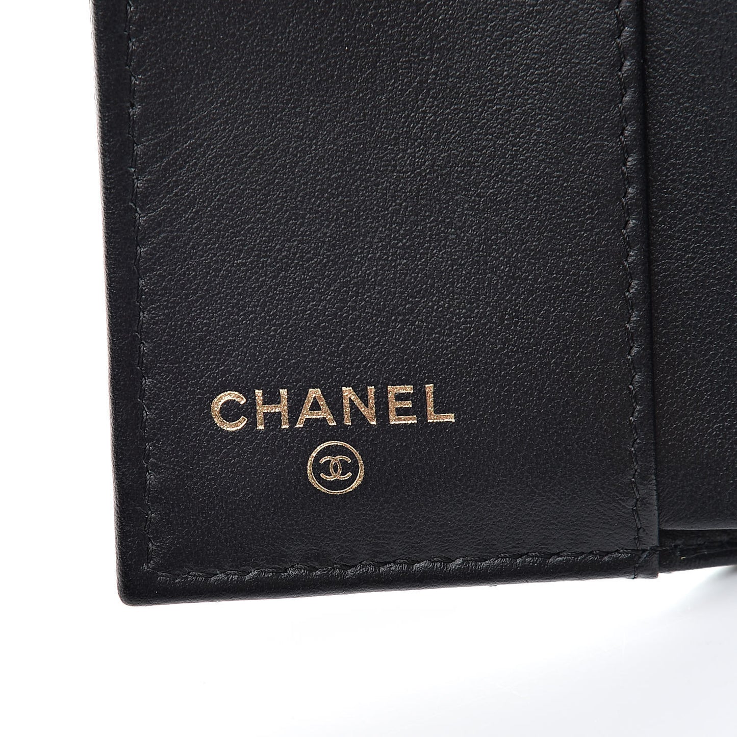 Caviar Quilted Small Boy Flap Wallet Black