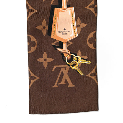 Louis Vuitton Silk Monogram Confidential Bandeau Brown 3 of 3