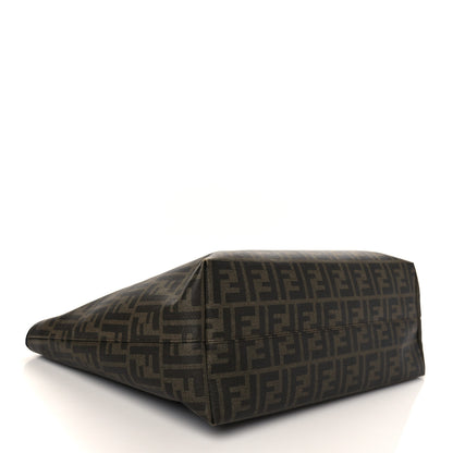 Fendi Zucca Spalmati Patent Baguette Print Medium Roll Tote Tobacco 4 of 6