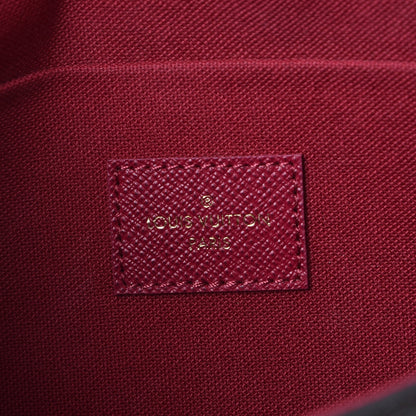 Louis Vuitton Monogram Pochette Felicie Chain Wallet Fuchsia 8 of 13