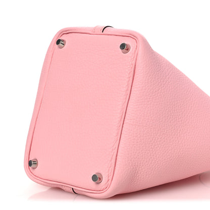 Hermes Taurillon Clemence Picotin Lock 18 PM Rose Sakura 10 of 12