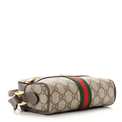 Gucci GG Supreme Monogram Web Mini Ophidia Shoulder Bag Brown 4 of 10