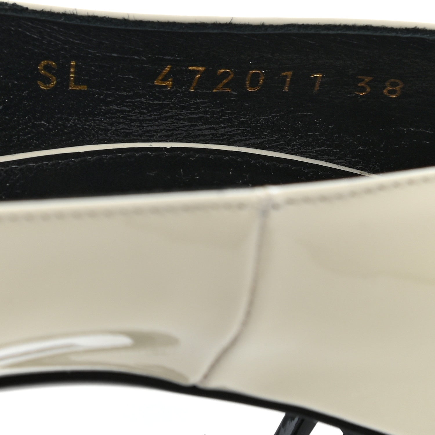 Saint Laurent Patent Opyum 100 Pumps 38.5 Neutro 9 of 12