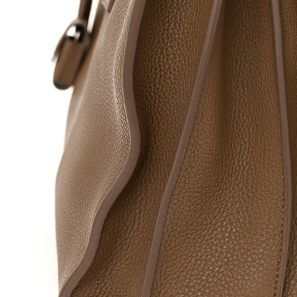 Saint Laurent Grained Calfskin Medium Souple Sac De Jour Taupe 10 of 12