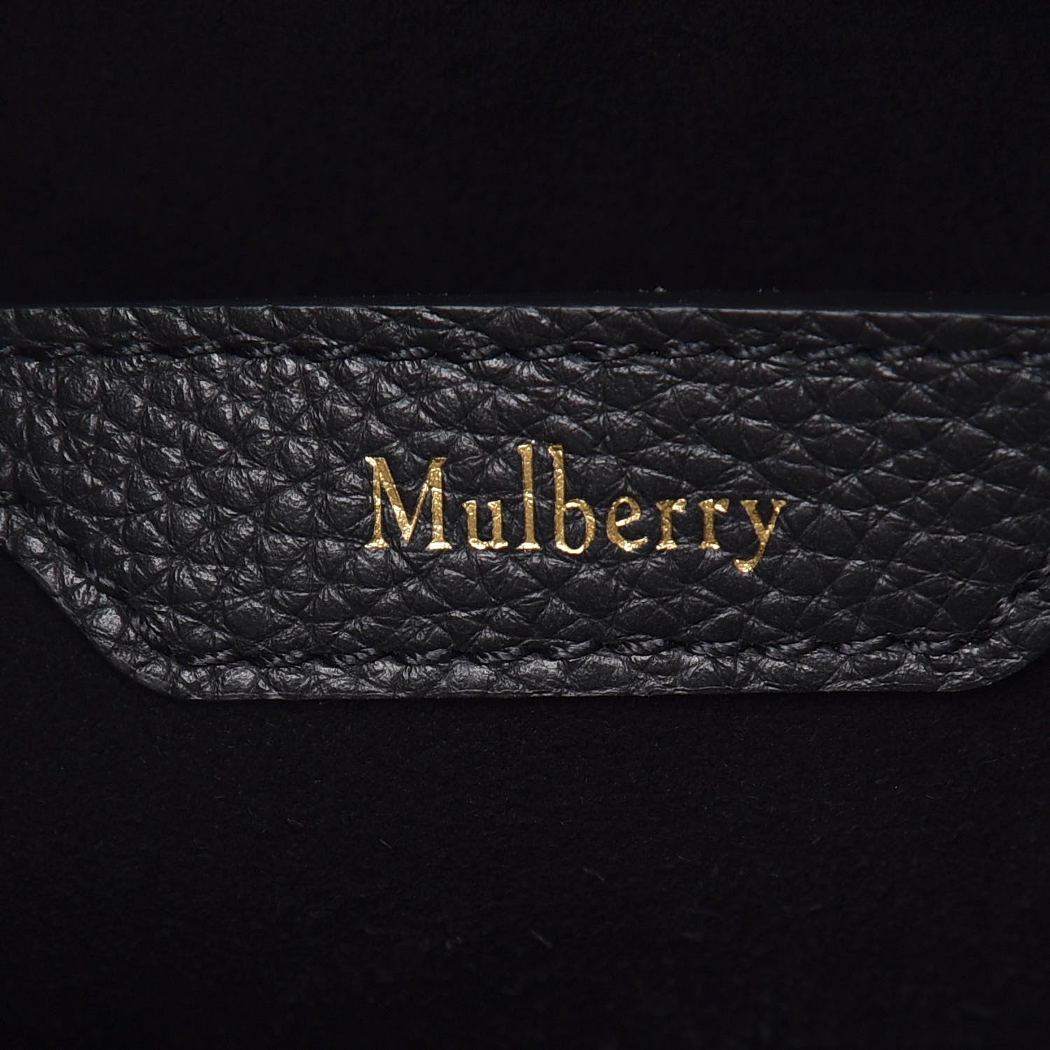 Mulberry Classic Grain Small Bayswater Zip Tote Black 6 of 8