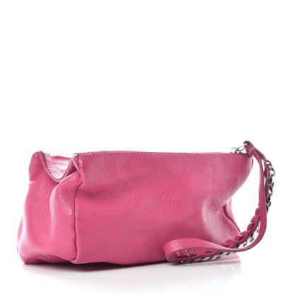 Givenchy Sugar Goatskin Pandora Wristlet Hot Pink 3 of 10