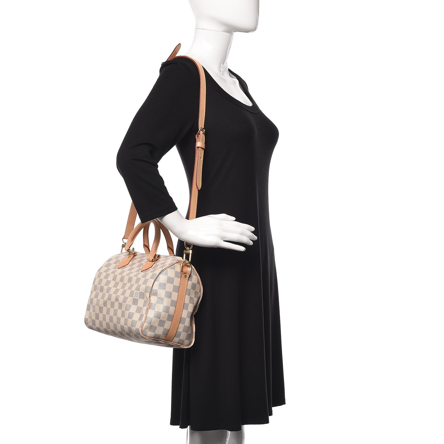 Louis Vuitton Damier Azur Speedy Bandouliere 25 2 of 13