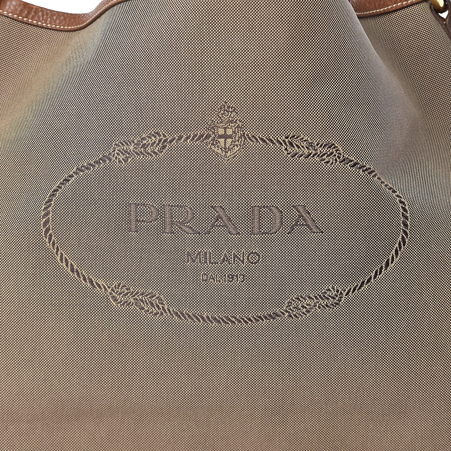 Jacquard Logo Hobo Corda Cuoio