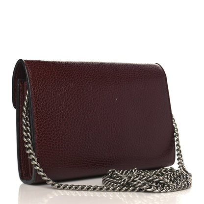 Gucci Dollar Calfskin Crystal Mini Dionysus Chain Wallet Vintage Bordeaux 3 of 10