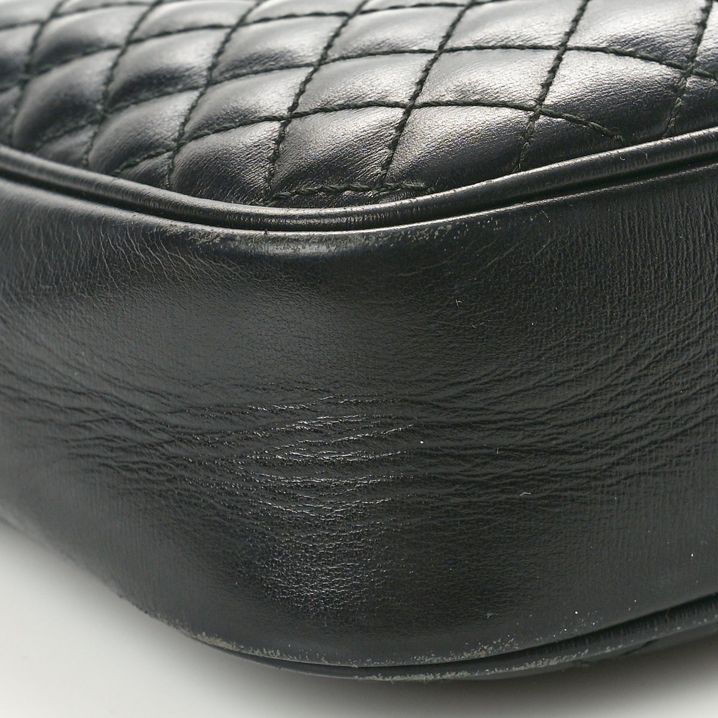 Calfskin Web Trapuntata Small GG Shoulder Bag Black