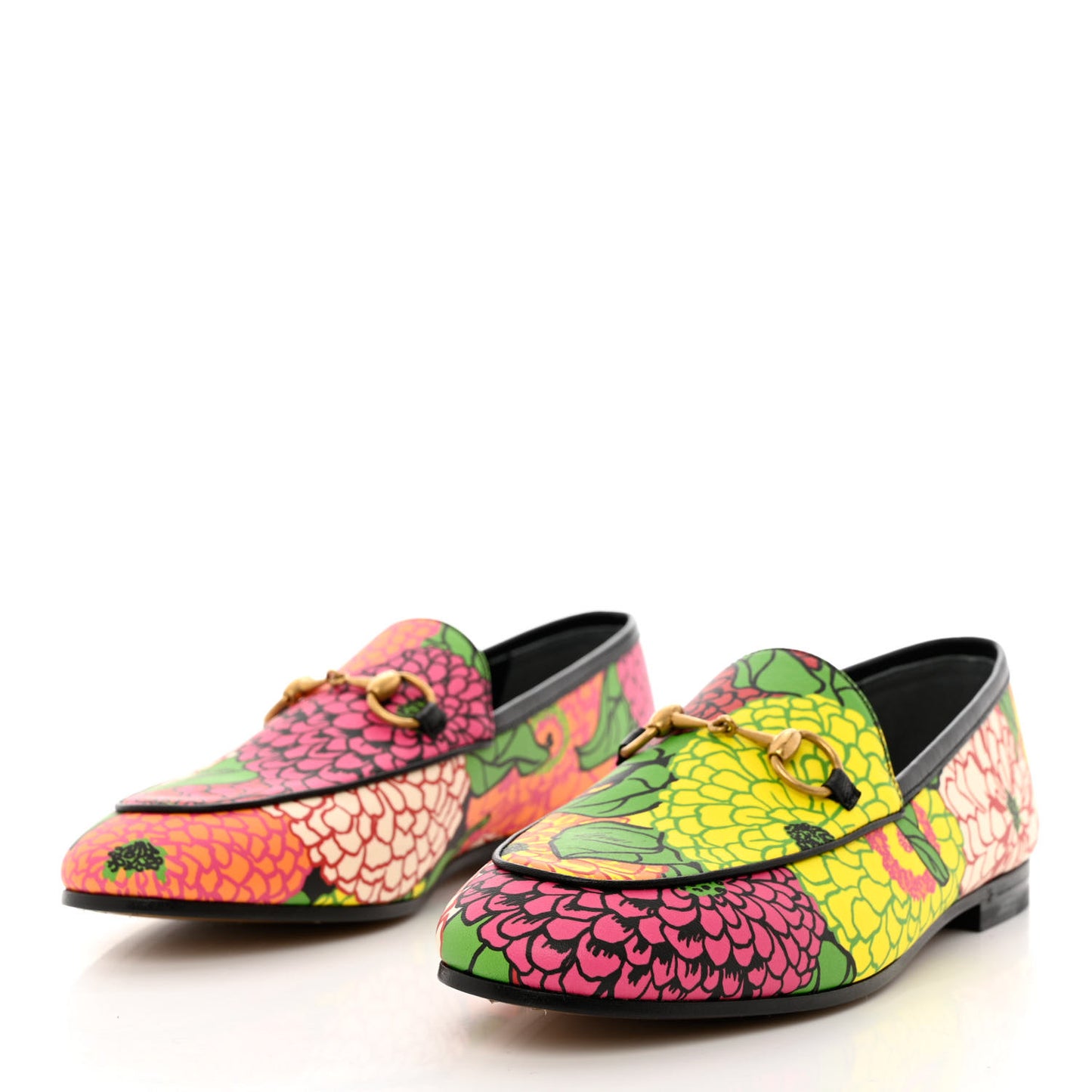 X KEN SCOTT Canvas Infinity Pomponica Womens Jordaan Loafers 36 Pink Green Black