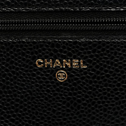 Chanel Caviar Quilted Wallet On Chain WOC Black 6 of 10