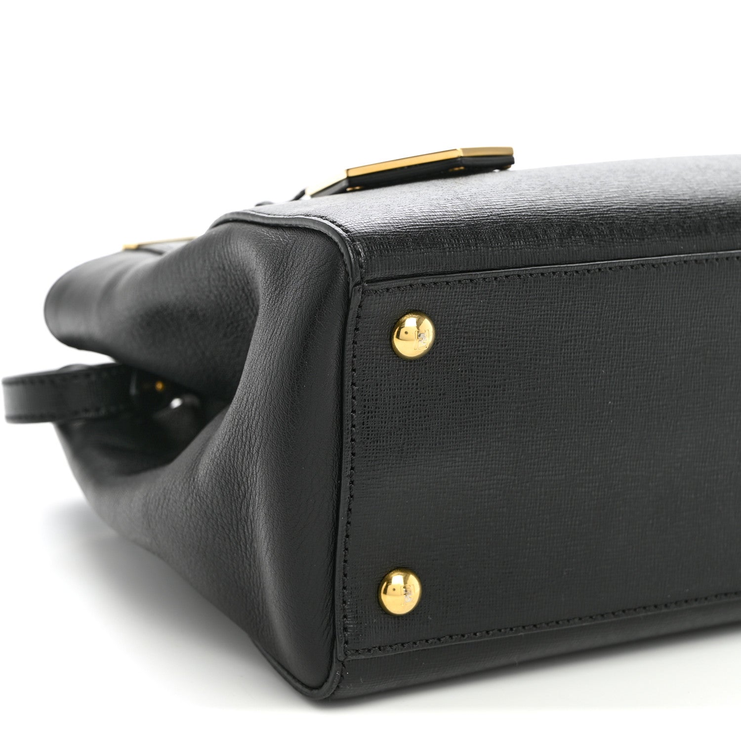 Fendi Vitello Elite Petite 2Jours Tote Black 9 of 10