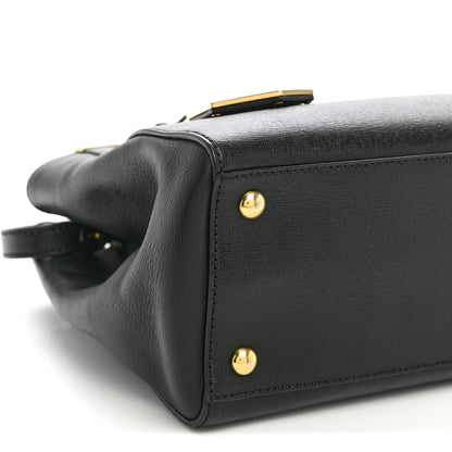 Fendi Vitello Elite Petite 2Jours Tote Black 9 of 10