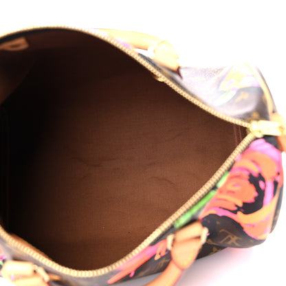 Louis Vuitton Monogram Roses Speedy 30 6 of 13