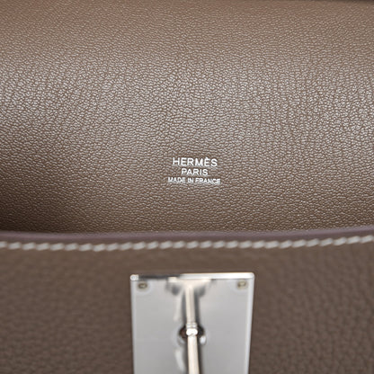 Hermes Taurillon Clemence Jypsiere 31 Etoupe 6 of 11