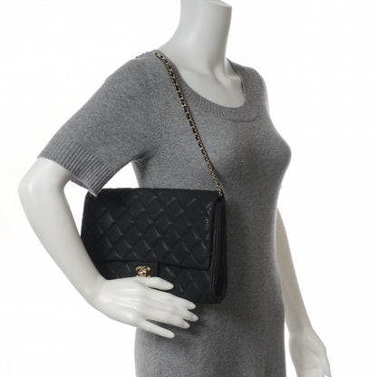 Chanel Iridescent Caviar Flap Clutch Bag Black 2 of 8