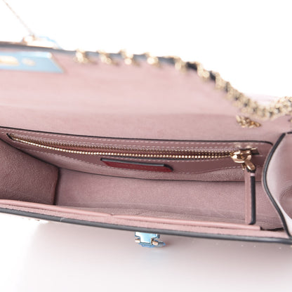Valentino Garavani Vitello Groumette Small Rockstud Demilune Shoulder Bag Lipstick 5 of 7