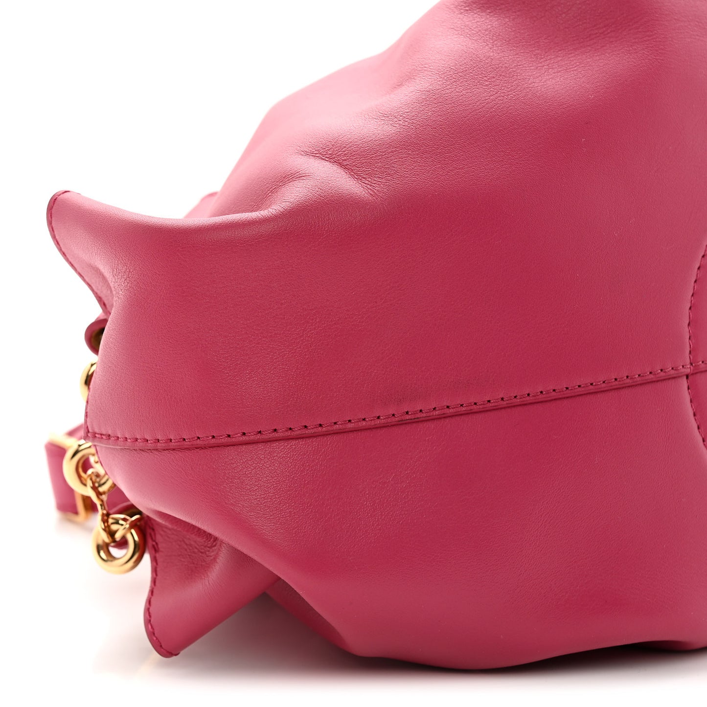Shiny Nappa Calfskin Small Paseo Bag Magenta