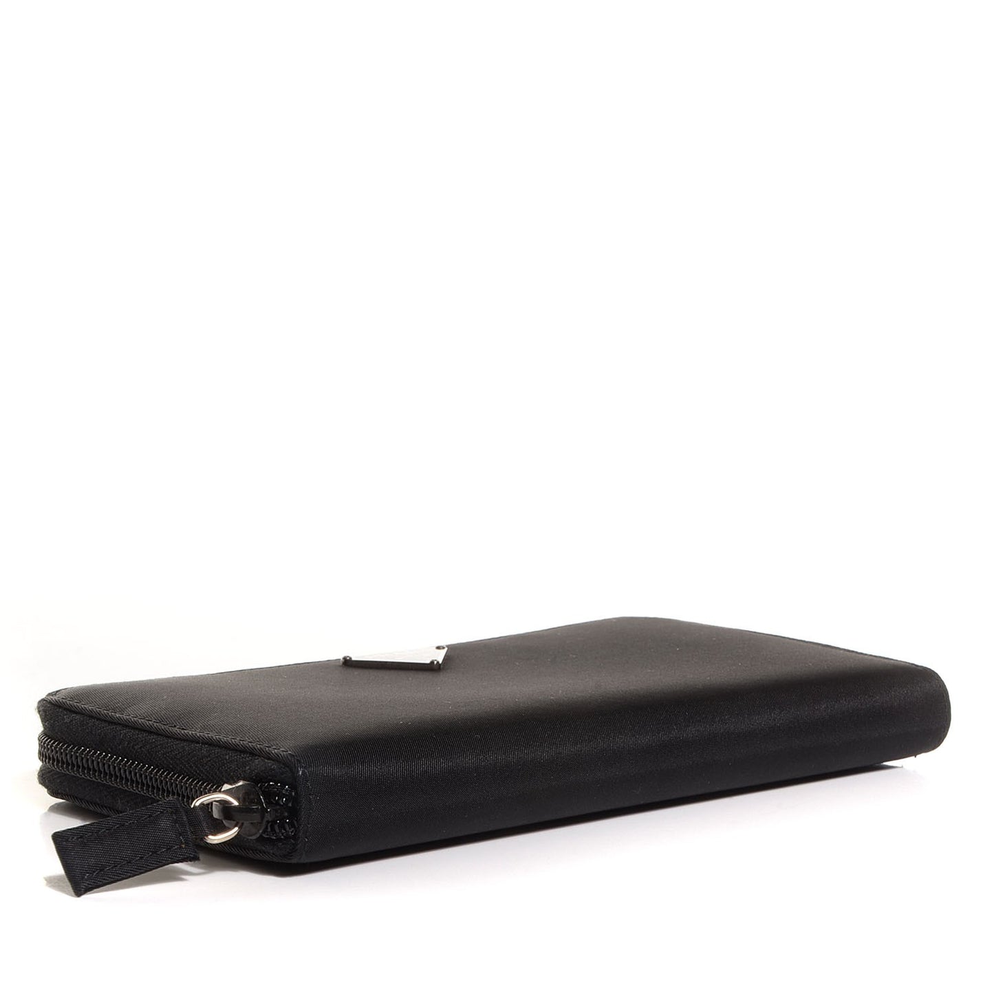Tessuto Nylon Zip Around Wallet Nero Black