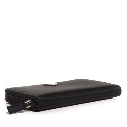 Prada Tessuto Nylon Zip Around Wallet Nero Black 4 of 9