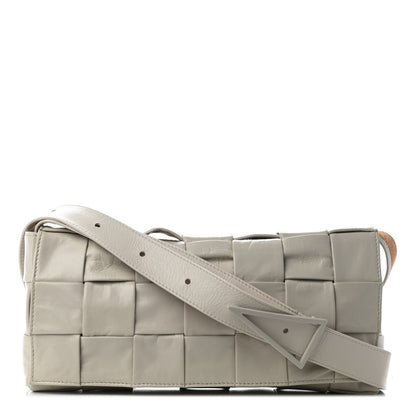 Bottega Veneta Lambskin Maxi Intrecciato Shoulder Bag Bag White 1 of 8