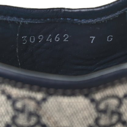 Gucci GG Supreme Monogram Mens Sneakers 7 Navy 15 of 16