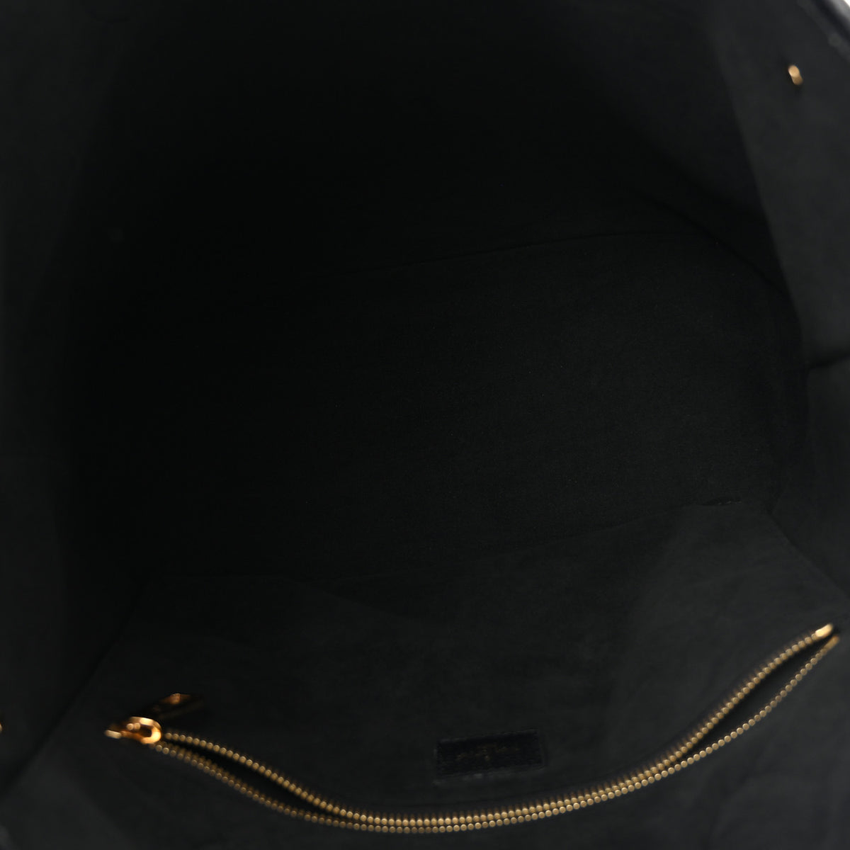 Louis Vuitton Empreinte Monogram Giant Neverfull MM Black Beige 5 of 13