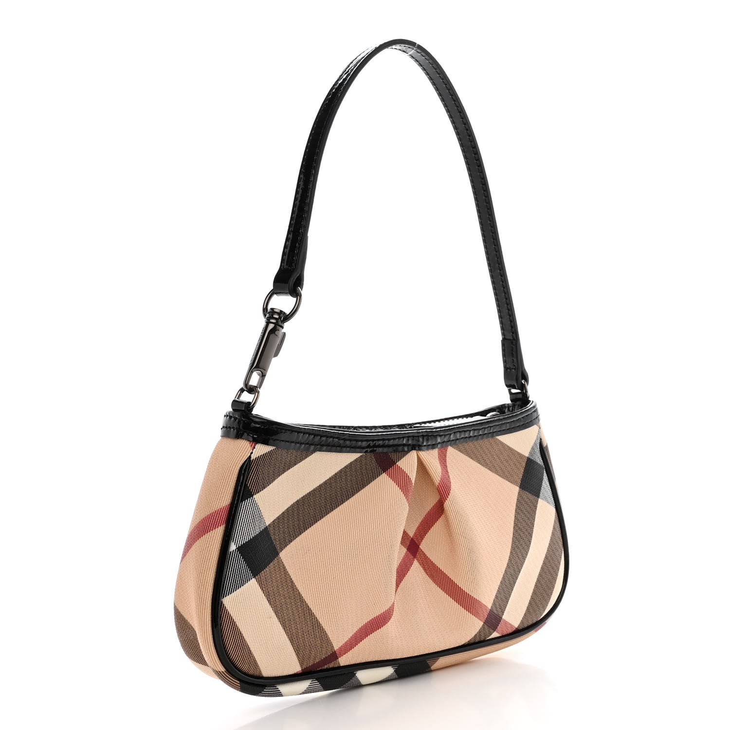 Burberry Nova Check Mini Shoulder Bag Black 3 of 11