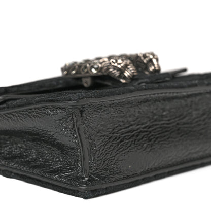 Gucci Velvet GG Monogram Super Mini Dionysus Shoulder Bag Black 8 of 15
