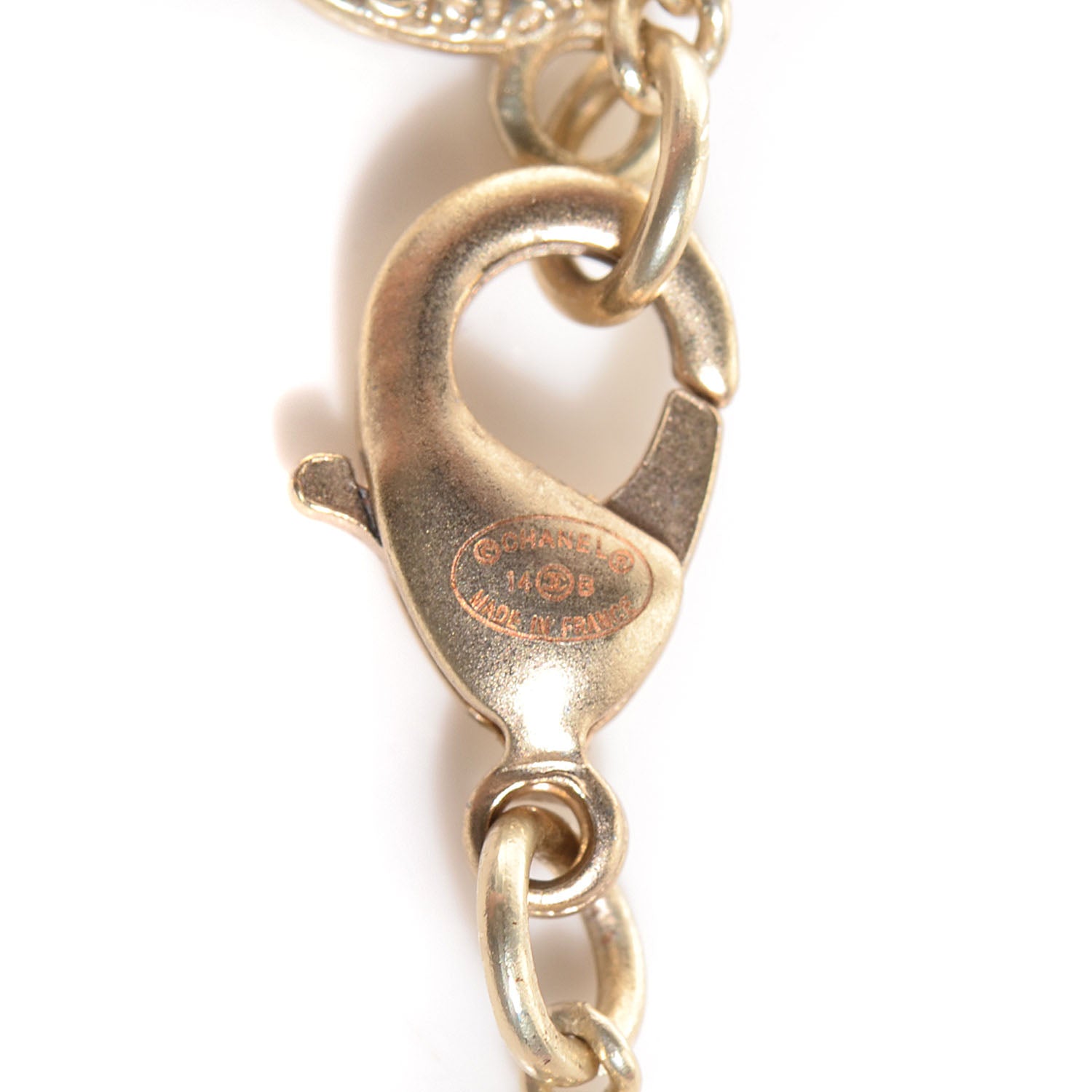 Chanel Pearl CC Pendant Necklace Gold 4 of 6