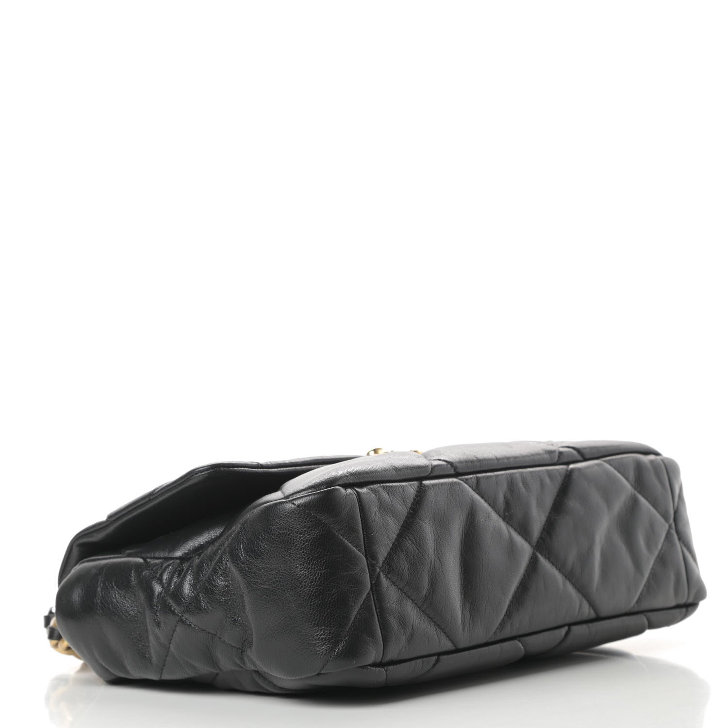 Chanel Goatskin Quilted Large Chanel 19 Flap Black 4 of 12