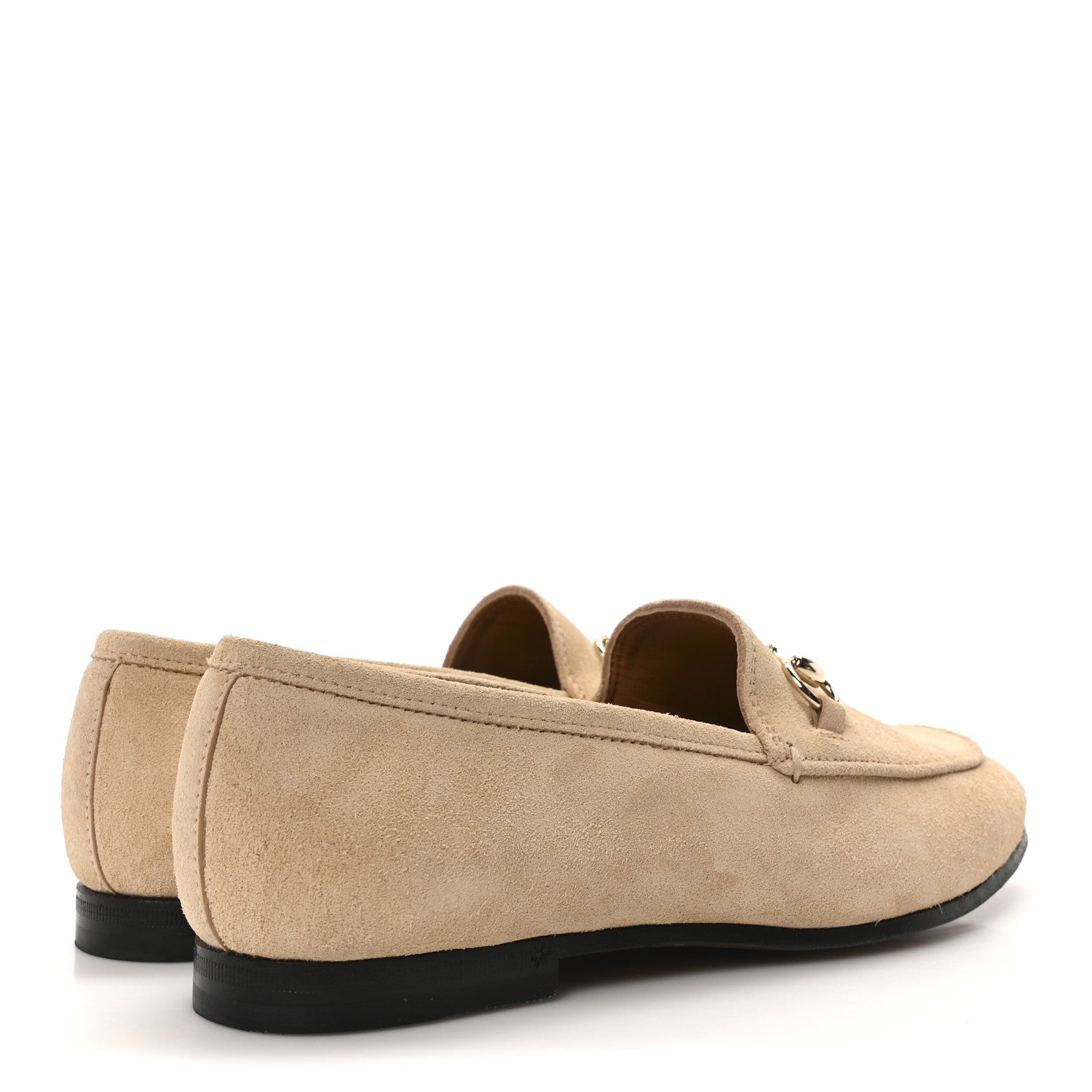 Gucci Suede Horsebit Womens Jordaan Loafers 36 Pink Sand 5 of 10