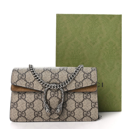 Gucci GG Supreme Monogram Super Mini Dionysus Shoulder Bag Taupe 12 of 12